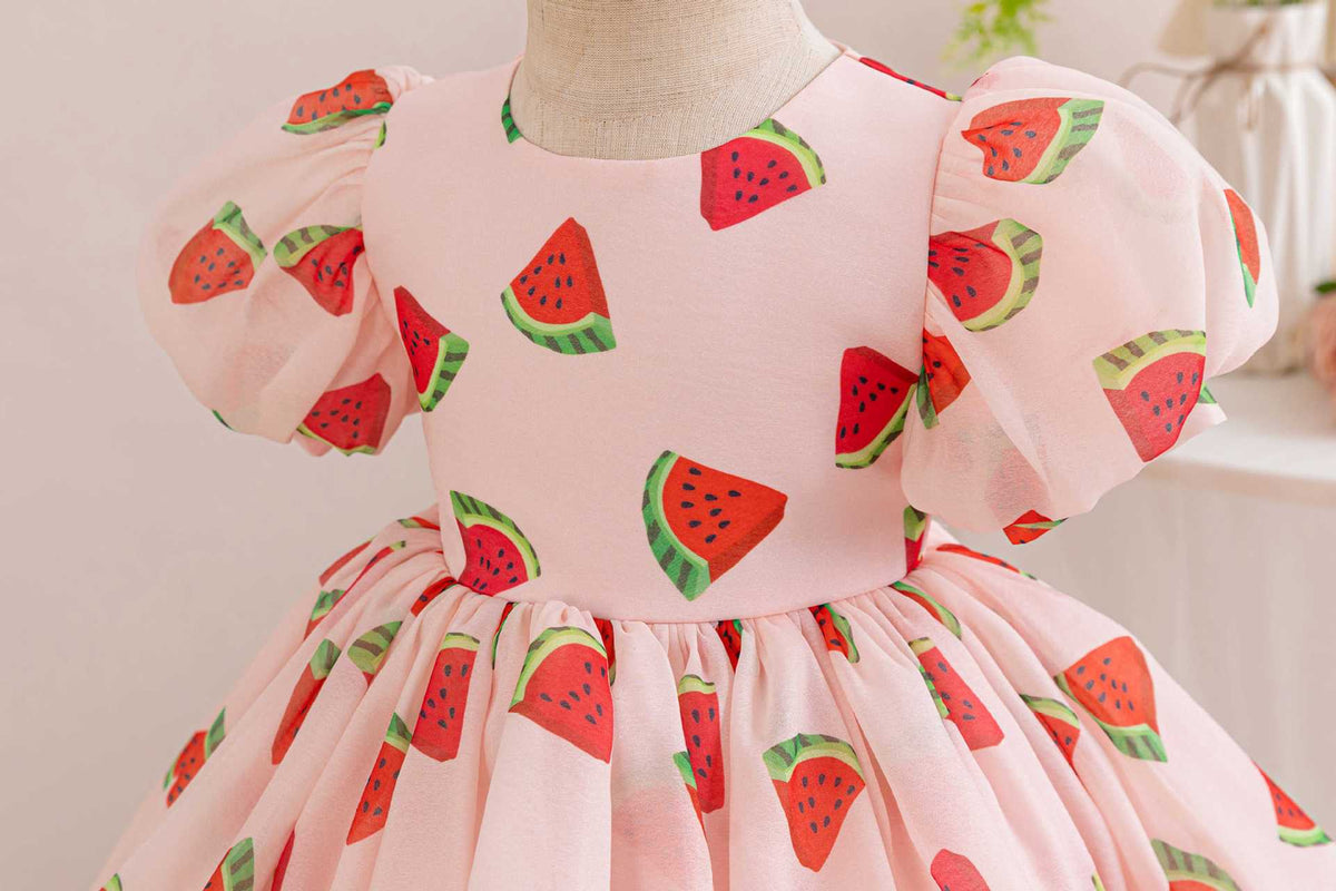 Girls' Party Dress Love/ Cherries/ Watermelon