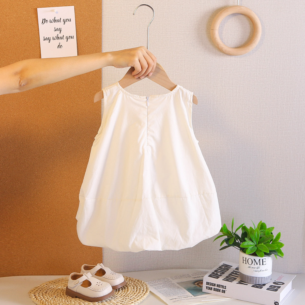 Children's Summer Dress with Little Flowers