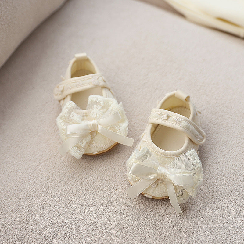 Girls' Shoes with Lace Bow