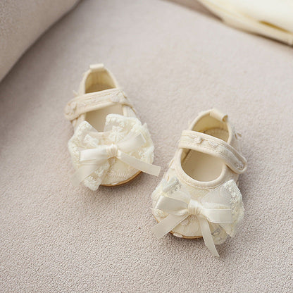 Girls' Shoes with Lace Bow