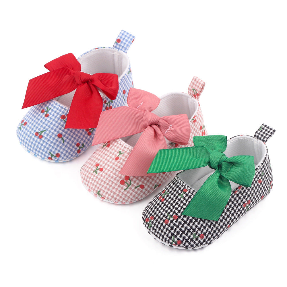 Cherry Print Children's Shoes