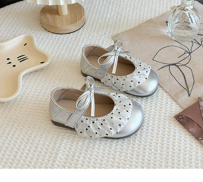 Children's Polka Dot Shoe with Bow