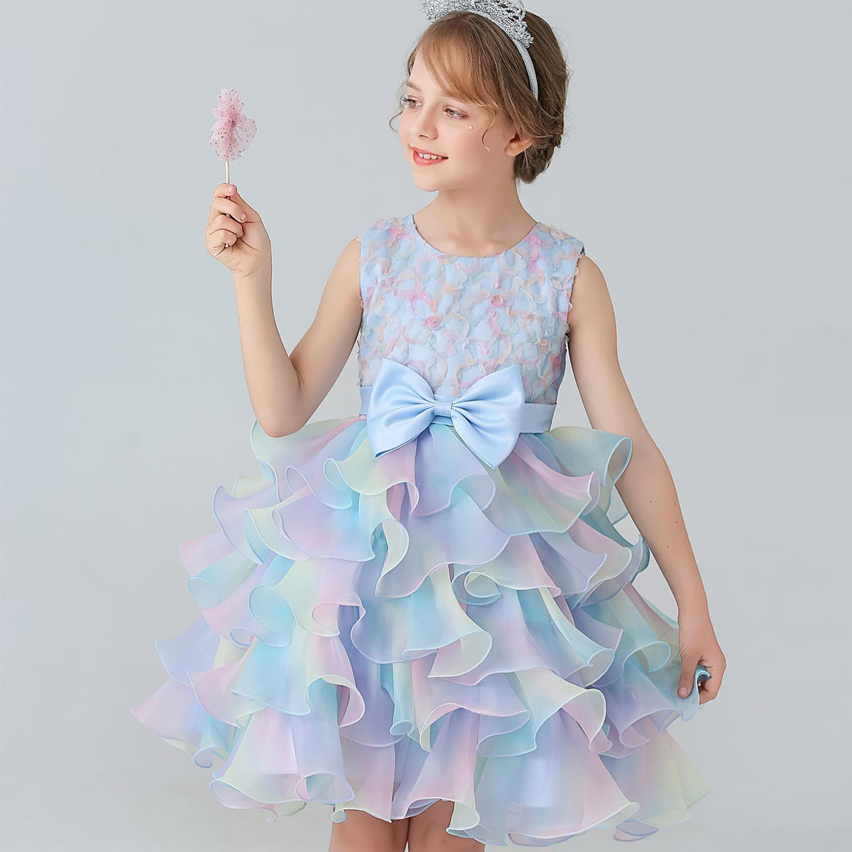 Children's Layered Dress in Colors