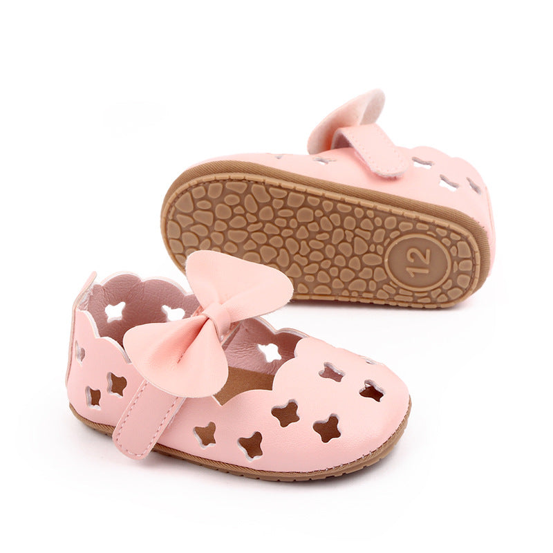 Baby Shoe with Holes and Bow