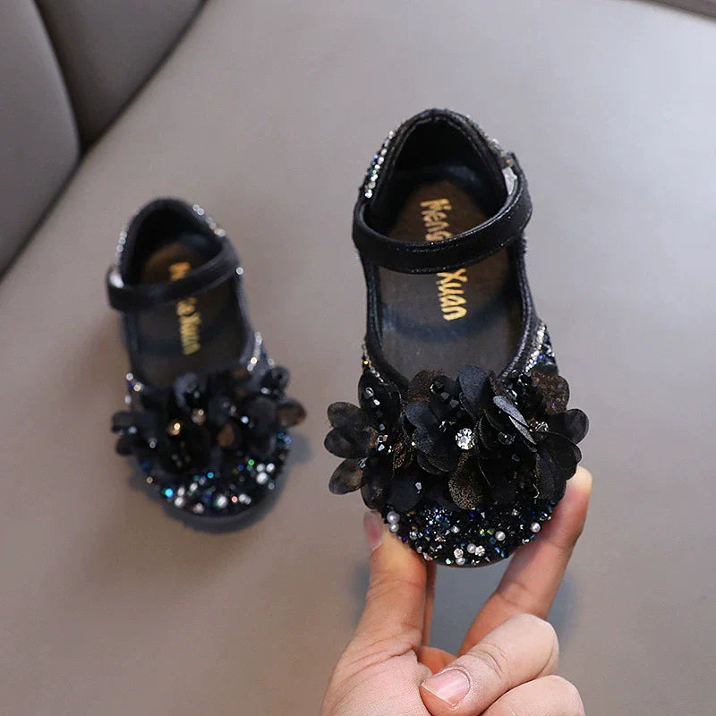 Girls Floral Sparkle Shoes – Charmy