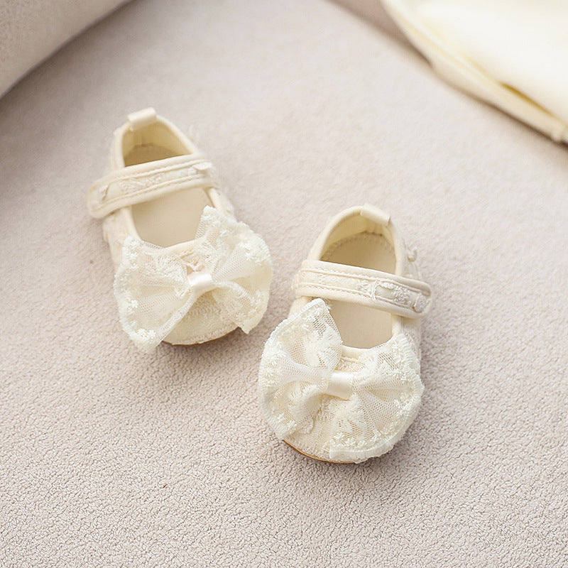 Girls' Shoes with Lace Bow
