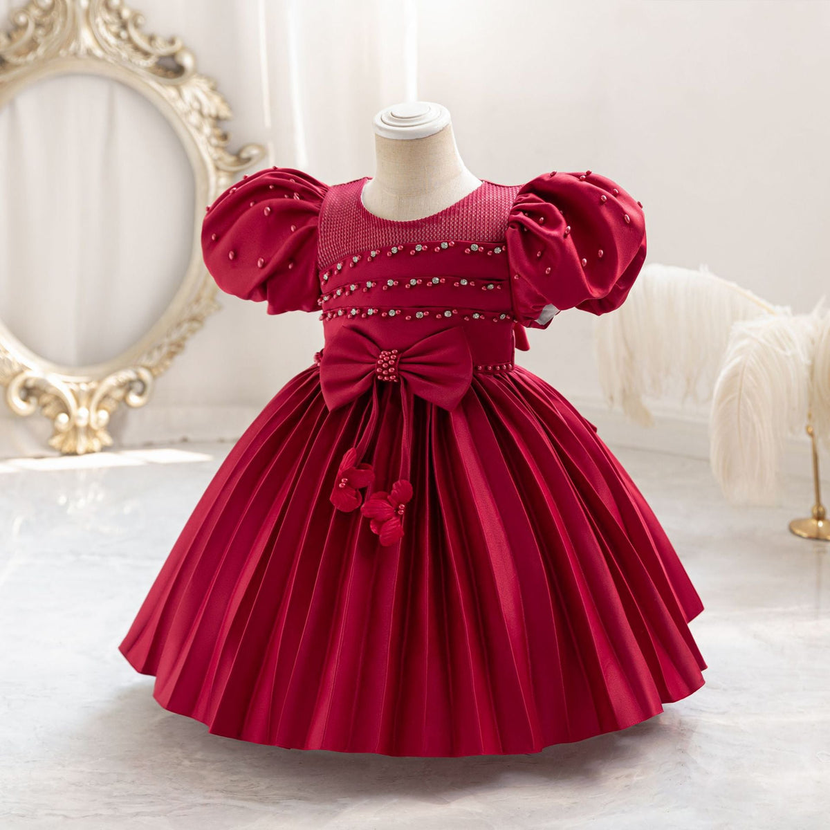 Puffy Pearl Party Dress