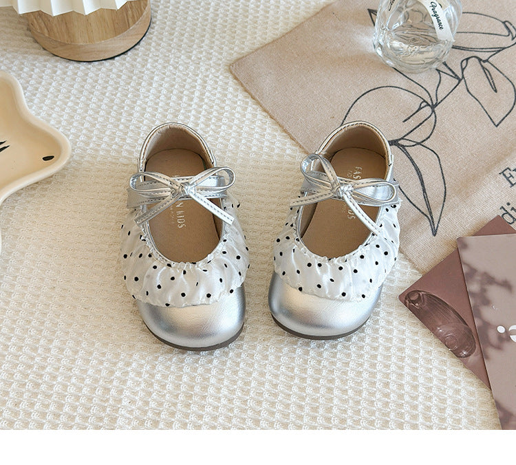 Children's Polka Dot Shoe with Bow