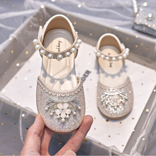 Girls Floral Glitter Shoes – Charmy