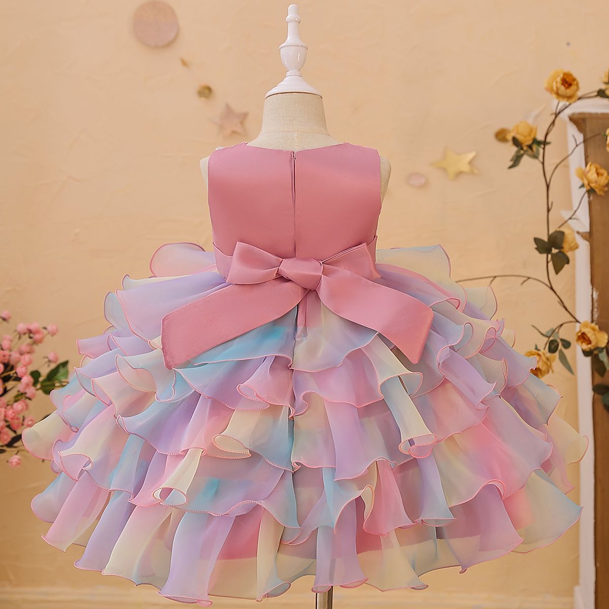 Children's Layered Dress in Colors