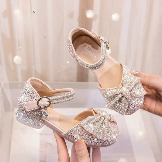 Girls Sparkly Leather Mary Jane Party Shoes – Charmy