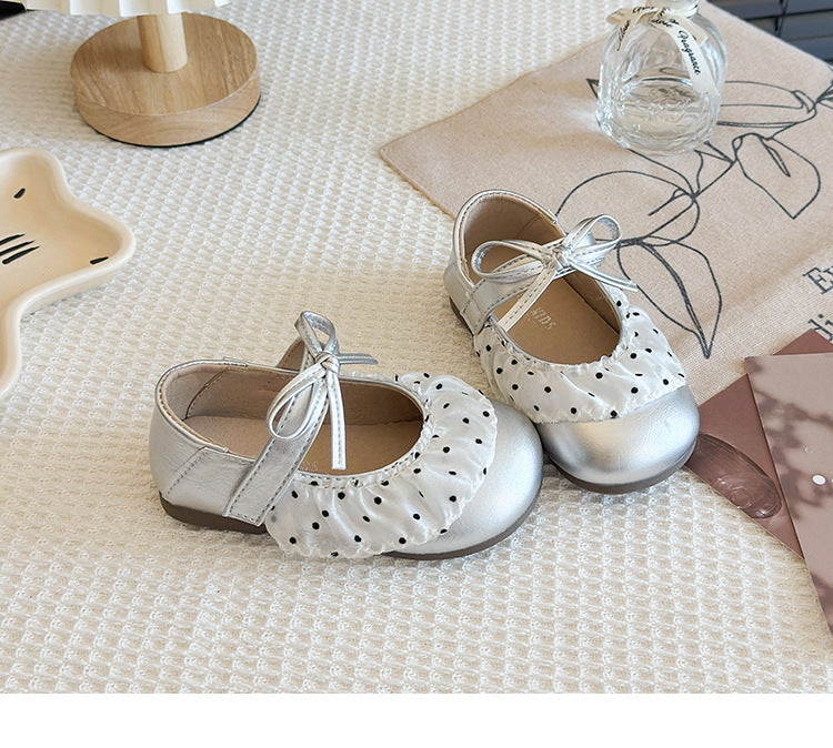 Children's Polka Dot Shoe with Bow