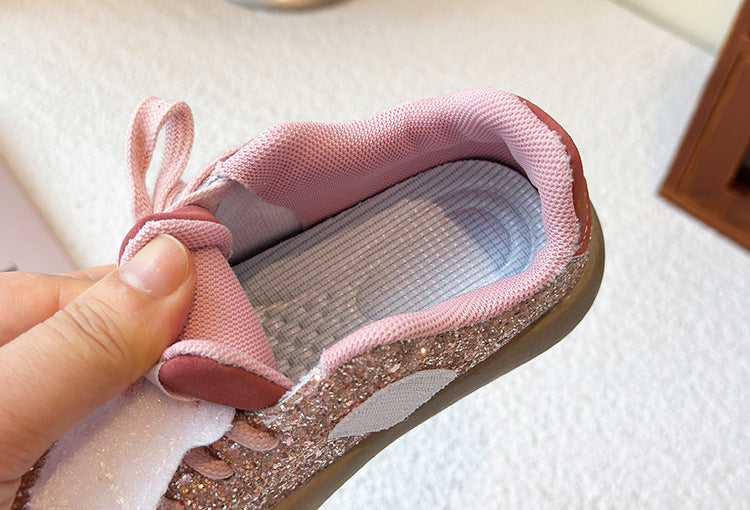 Children's Sneakers with Sparkling Star Design