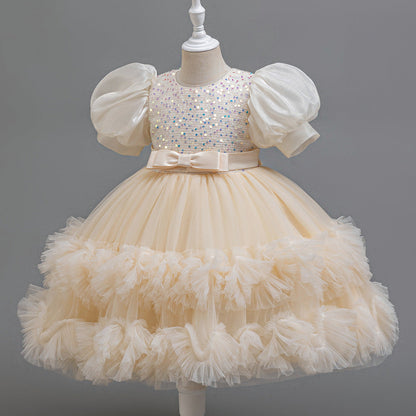 Sparkly Puffy Dress for Children