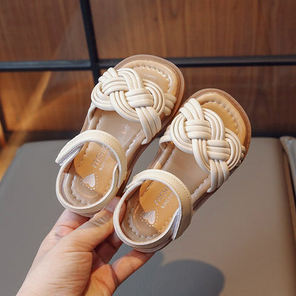 Girls Braided Summer Sandals – Charmy