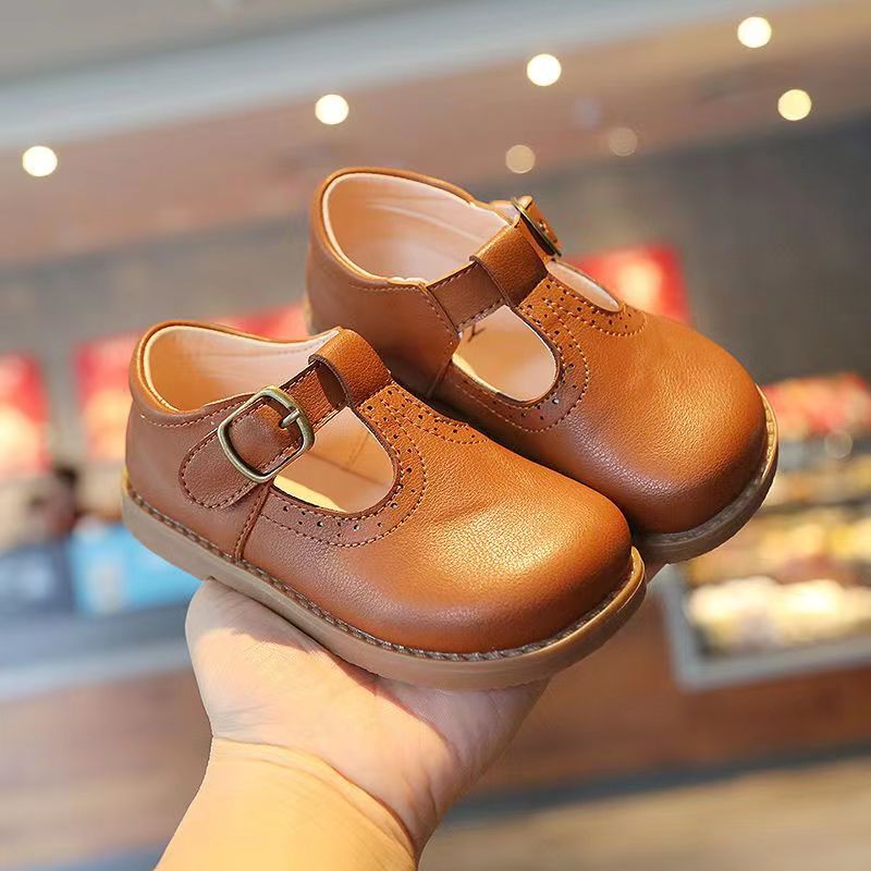 Girls Leather Mary Janes – Charmy