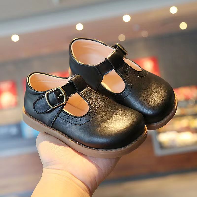 Girls Leather Mary Janes – Charmy