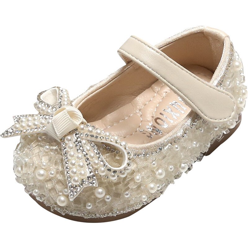Girls Glitter Bow Party Shoes – Charmy