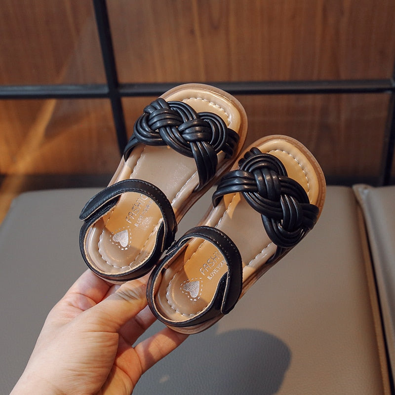 Girls Braided Summer Sandals – Charmy