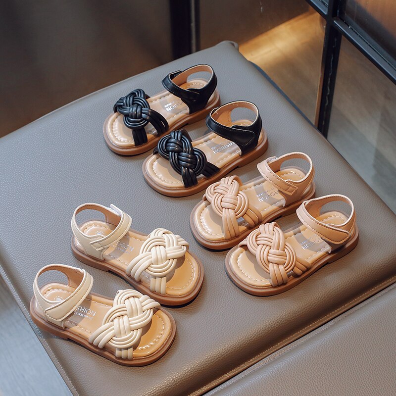 Girls Braided Summer Sandals – Charmy