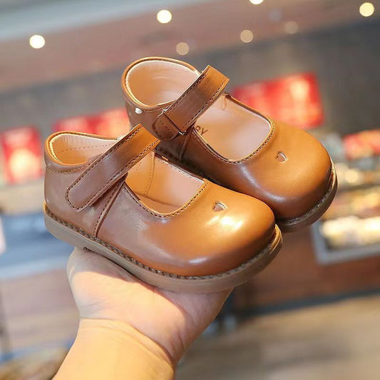 Girls Leather Mary Janes – Charmy