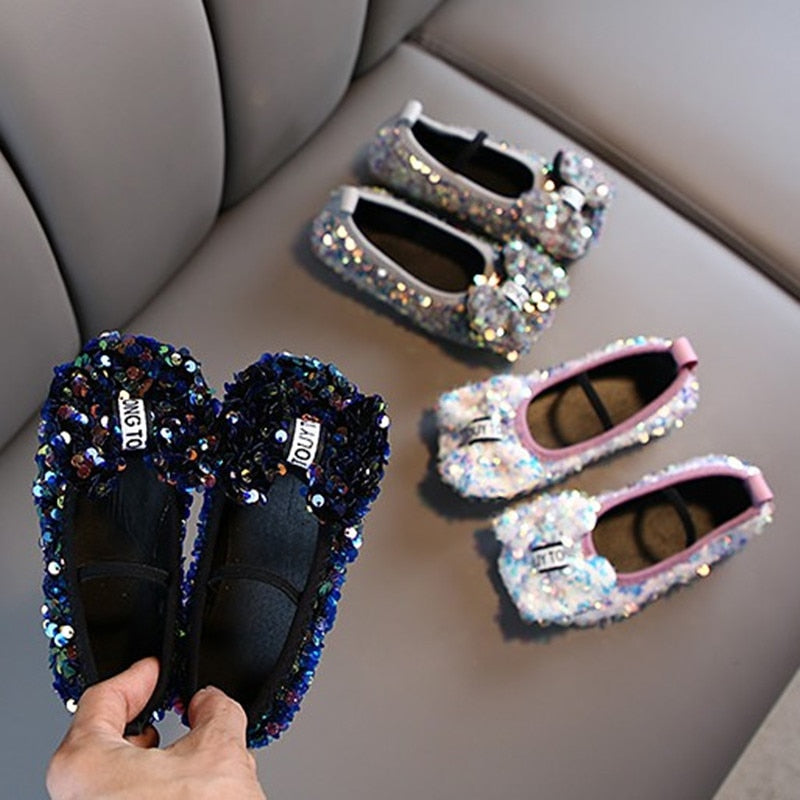 Girls Sequin Sparkle Trainers – Charmy