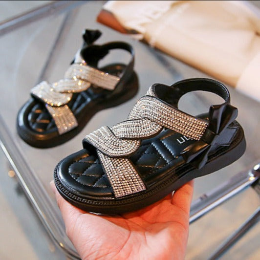 Girls Braided Embellished Party Sandals – Charmy