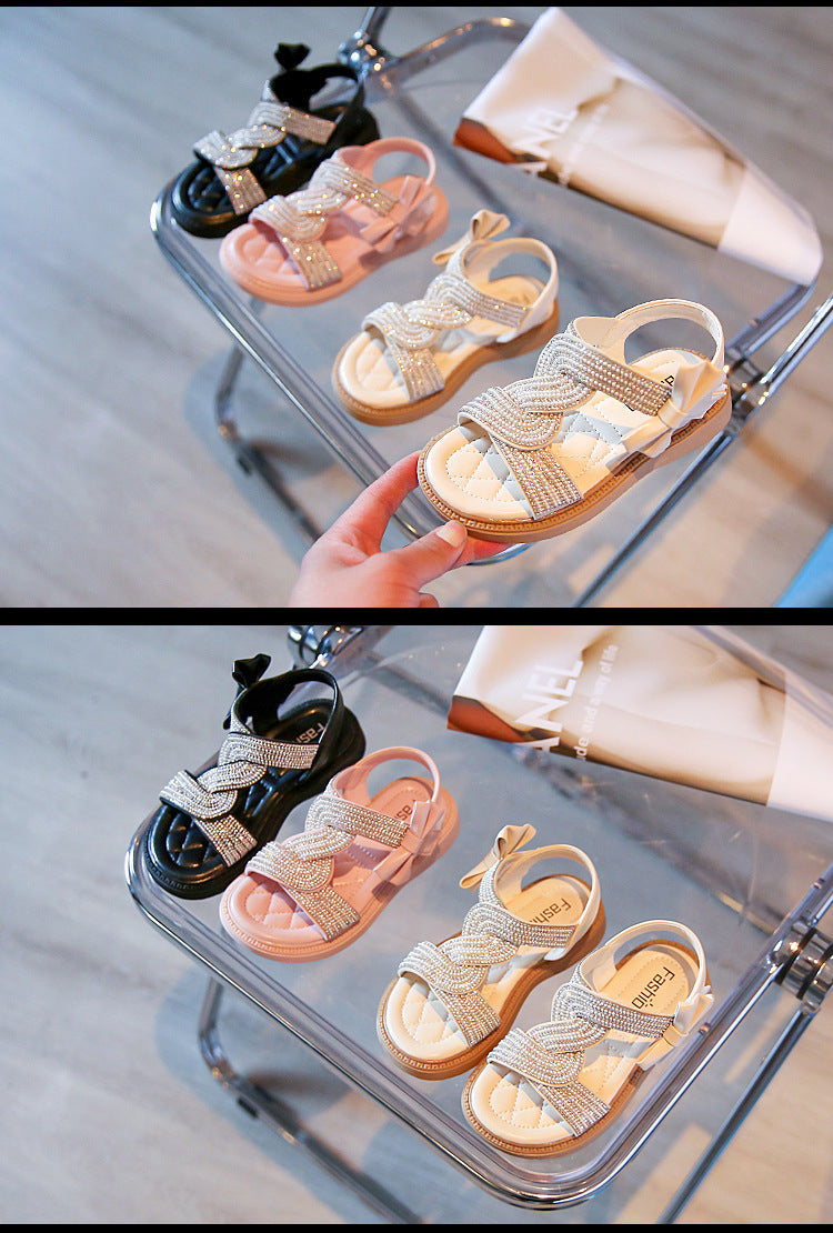 Girls Braided Embellished Party Sandals – Charmy