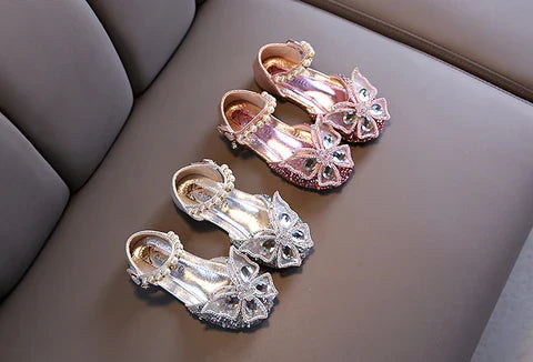 Girls Butterfly Crystal Shoes – Charmy