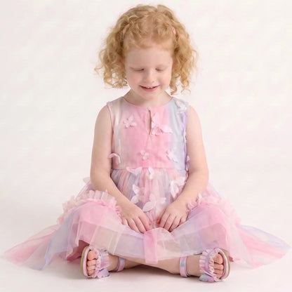 Children's Tulle Dress with Butterflies