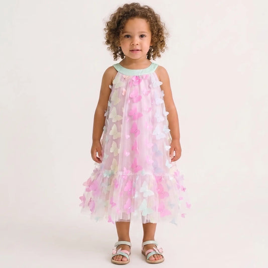 Children's Tulle Dress with Butterflies