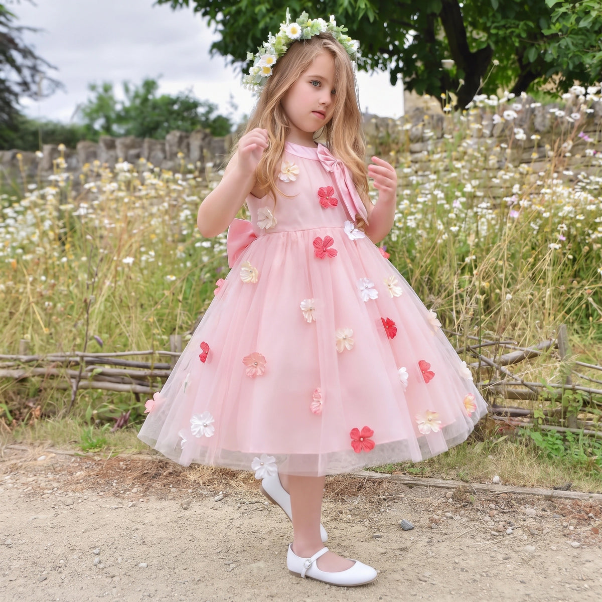 Children's Tulle Flower Dress