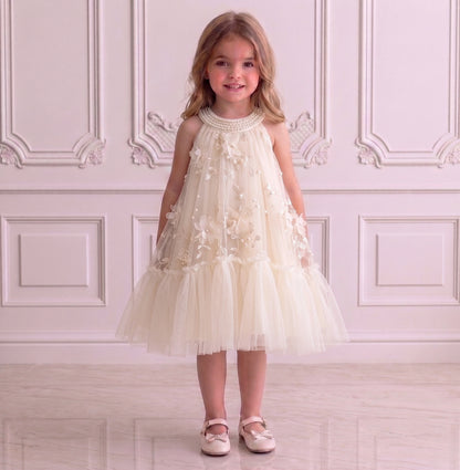 Floral Tulle Children's Dress