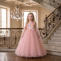 Children's Flower Tulle Party Dress
