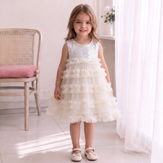 Shiny Tulle Children's Dress