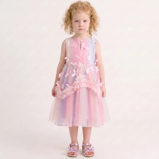 Children's Tulle Dress with Butterflies